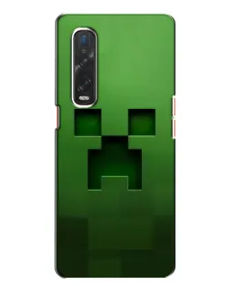Чехол для OPPO Find X2 с картинкой «Крипер микро-дизайн»