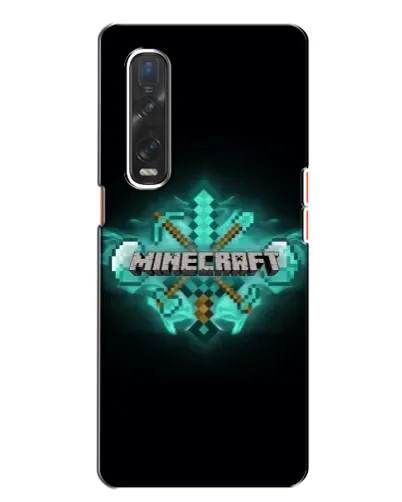 Чехол для OPPO Find X2 с картинкой «Minecraft Diamond лого»