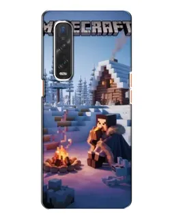 Чехол для OPPO Find X2 с картинкой «Зимний Minecraft»