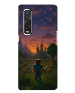 Чехол для OPPO Find X2 с картинкой «Стив у башни»