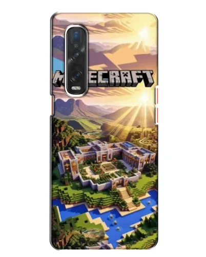 Чехол для OPPO Find X2 с картинкой «Minecraft панорама»