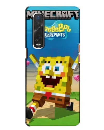 Чехол для OPPO Find X2 с картинкой «Губка Боб Minecraft» Чехол для OPPO Find X2 с картинкой «Губка Боб Minecraft»