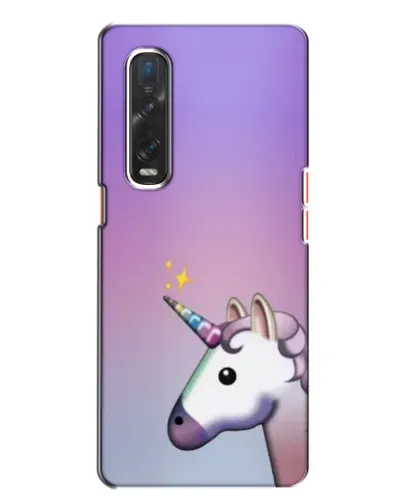 Чехол для OPPO Find X2 с картинкой «Единорог градиент»