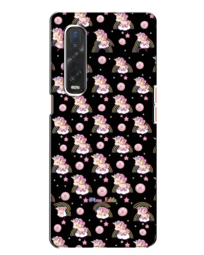 Чехол для OPPO Find X2 с картинкой «Magic Unicorn паттерн»
