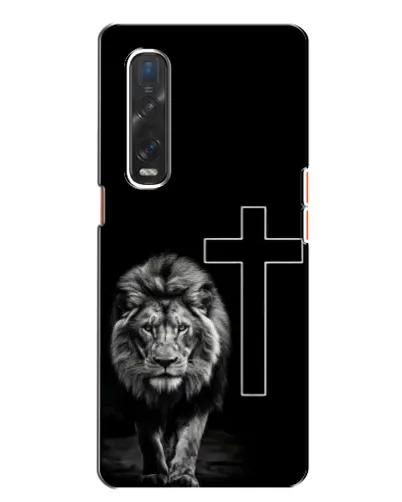 Чехол для OPPO Find X2 с картинкой «Лев и Крест»
