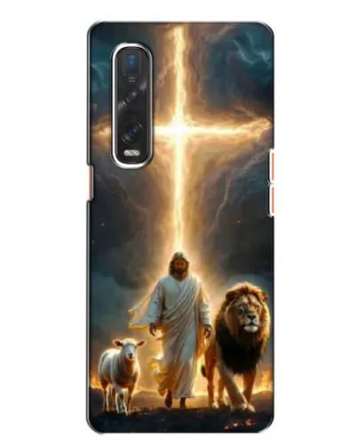 Чехол для OPPO Find X2 с картинкой «Лев Иуды и Свет»