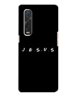Чехол для OPPO Find X2 с картинкой «Точки веры J.E.S.U.S.»