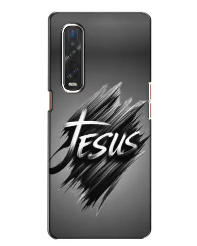 Чехол для OPPO Find X2 с картинкой «Надпись Jesus Graffiti»