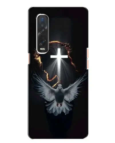 Чехол для OPPO Find X2 с картинкой «Голубь и Свет»