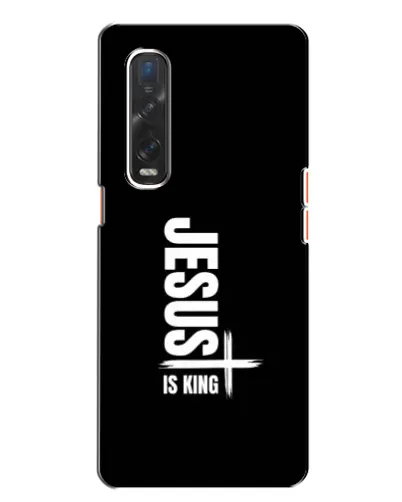 Чехол для OPPO Find X2 с картинкой «Вертикаль веры Jesus»
