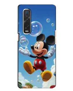 Чехол для OPPO Find X2 с картинкой «Mickey и мыльные пузыри»