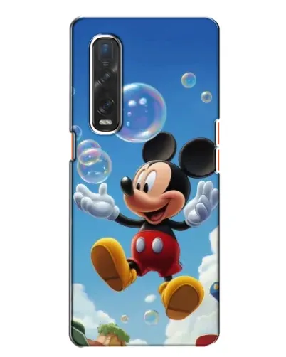 Чехол для OPPO Find X2 с картинкой «Mickey и мыльные пузыри»