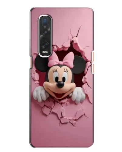 Чехол для OPPO Find X2 с картинкой «Минни сквозь стену»