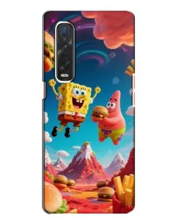 Чехол для OPPO Find X2 с картинкой «Космический фастфуд»