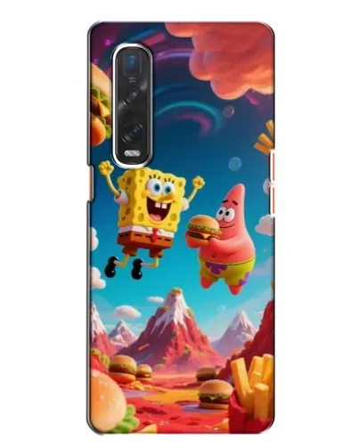 Чехол для OPPO Find X2 с картинкой «Космический фастфуд»