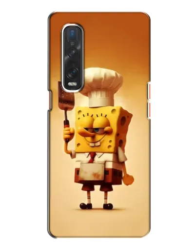 Чехол для OPPO Find X2 с картинкой «Губка Боб повар»