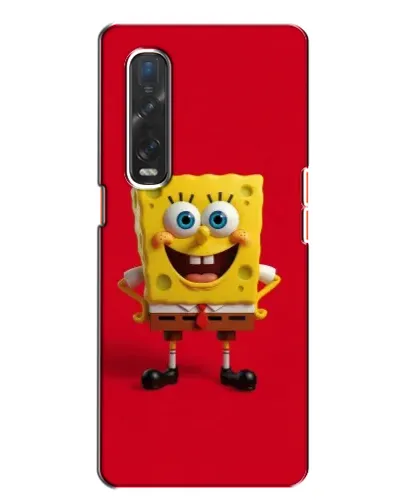 Чехол для OPPO Find X2 с картинкой «Спанч Боб на красном»