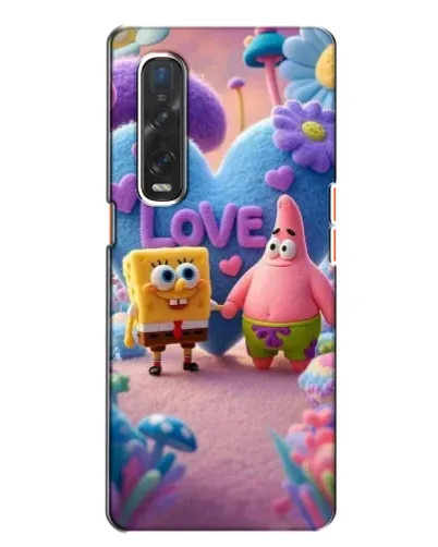 Чехол для OPPO Find X2 с картинкой «Губка Боб Патрик»