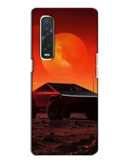 Чохол для OPPO Find X2 з картинкою «Cybertruck на Марсі»