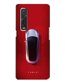 Чохол для OPPO Find X2 з картинкою «Tesla Top View»