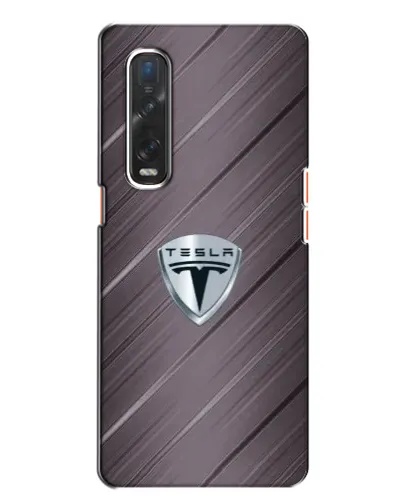 Чехол для OPPO Find X2 с картинкой «Металлическая текстура Tesla» Чехол для OPPO Find X2 с картинкой «Металлическая текстура Tesla»