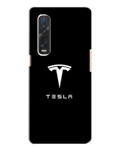Чехол для OPPO Find X2 с картинкой «Tesla White Logo» Чехол для OPPO Find X2 с картинкой «Tesla White Logo»