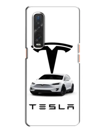 Чехол для OPPO Find X2 с картинкой «Tesla White Style» Чехол для OPPO Find X2 с картинкой «Tesla White Style»