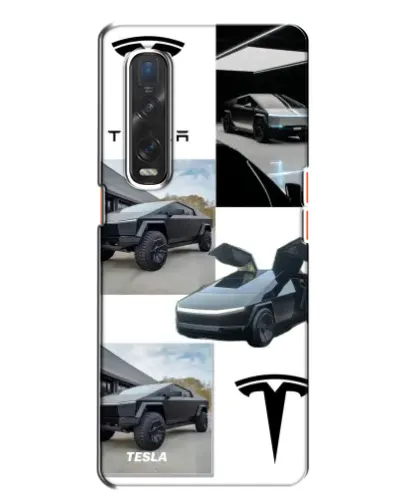 Чехол для OPPO Find X2 с картинкой «Коллаж Cybertruck Tesla» Чехол для OPPO Find X2 с картинкой «Коллаж Cybertruck Tesla»