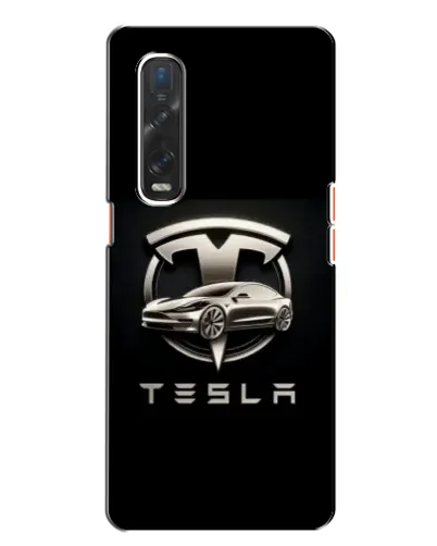 Чехол для OPPO Find X2 с картинкой «Tesla — серебристое авто» Чехол для OPPO Find X2 с картинкой «Tesla — серебристое авто»