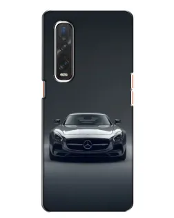 Чехол для OPPO Find X2 с картинкой «Mercedes на черном»