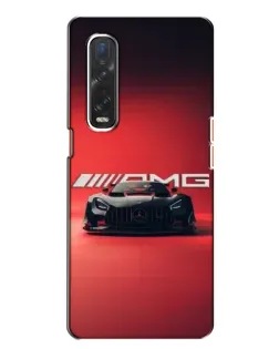 Чехол для OPPO Find X2 с картинкой «Mercedes AMG — красная линия»