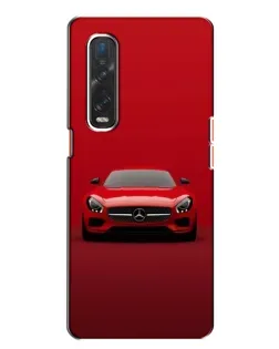 Чехол для OPPO Find X2 с картинкой «Красный Mercedes AMG»