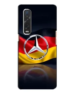 Чехол для OPPO Find X2 с картинкой «Mercedes — флаг Германии»