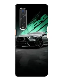 Чехол для OPPO Find X2 с картинкой «Темный Mercedes AMG»
