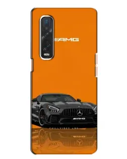 Чехол для OPPO Find X2 с картинкой «Оранжевый Mercedes AMG»