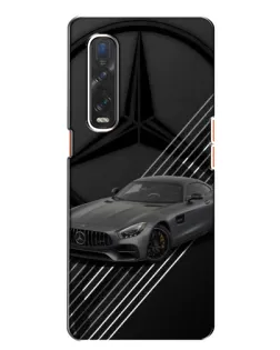 Чехол для OPPO Find X2 с картинкой «Mercedes AMG — графика»