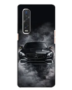 Чехол для OPPO Find X2 с картинкой «Mercedes в дыму»
