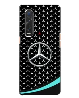 Чехол для OPPO Find X2 с картинкой «Mercedes — бирюзовый акцент»