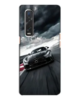 Чехол для OPPO Find X2 с картинкой «Гоночный Mercedes AMG»