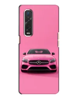 Чехол для OPPO Find X2 с картинкой «Розовый Mercedes AMG»