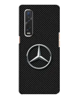 Чехол для OPPO Find X2 с картинкой «Карбоновый Mercedes стиль»