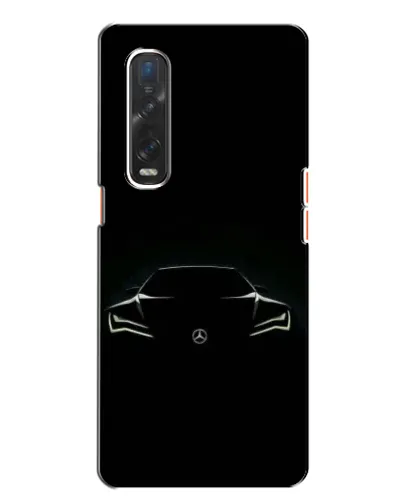 Чехол для OPPO Find X2 с картинкой «Mercedes — силуэт авто» Чехол для OPPO Find X2 с картинкой «Mercedes — силуэт авто»
