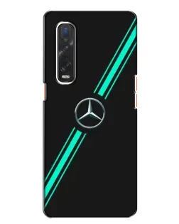 Чехол для OPPO Find X2 с картинкой «Спортивные линии Mercedes»