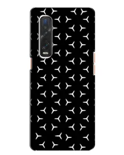 Чехол для OPPO Find X2 с картинкой «Mercedes паттерн звезд»