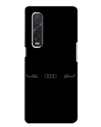 Чехол для OPPO Find X2 с картинкой «Audi — световой подпись»