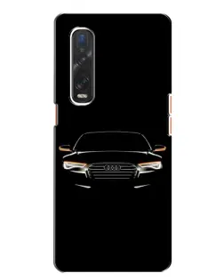 Чехол для OPPO Find X2 с картинкой «Audi — ночной контур»