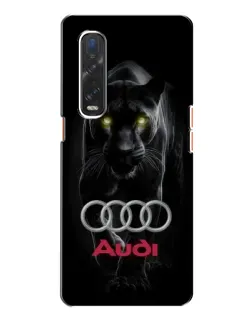 Чехол для OPPO Find X2 с картинкой «Пантера и Audi»