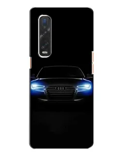 Чехол для OPPO Find X2 с картинкой «Audi в неоне»