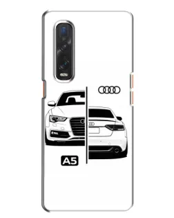 Чехол для OPPO Find X2 с картинкой «Audi — контрастный дизайн»