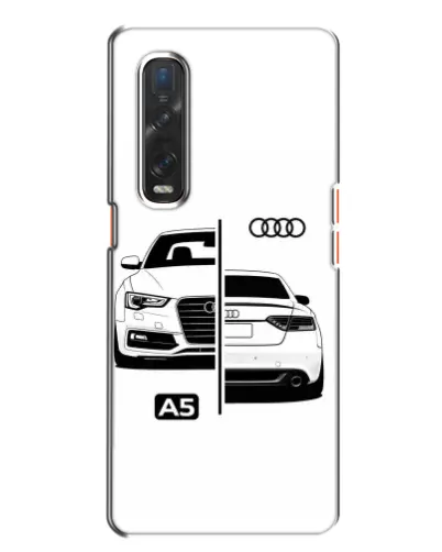 Чехол для OPPO Find X2 с картинкой «Audi — контрастный дизайн»
